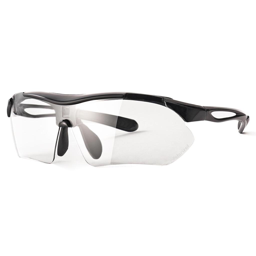 Photochromic Sports UV Black A-Fit Men's Sunglasses, Protection, Matte/Black, AF-7001T-C1