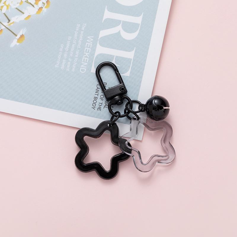 2 шт. корейской версии Ins Small Fresh Color Small Star Bell Keychain Candy Color Keyring Cuestionary Keychain Cuestionary Keychain Accessories