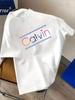 Unisexs Casual Fashion Letter Print TShirt Round Neck Comfortable 100 Cotton Unisexs Tshirt for Daily Wear Summer Streetwear