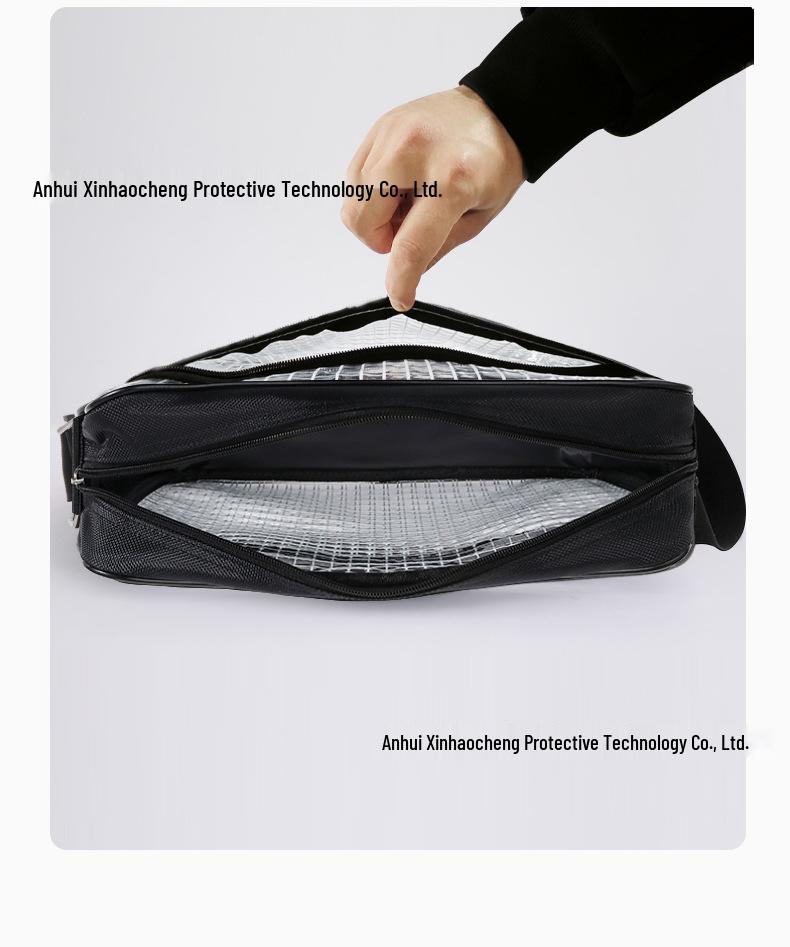 17" Антистатический рюкзак из ПВХ сетки, прозрачный черный - Унисекс, легкий, большой вместимости, пыленепроницаемый