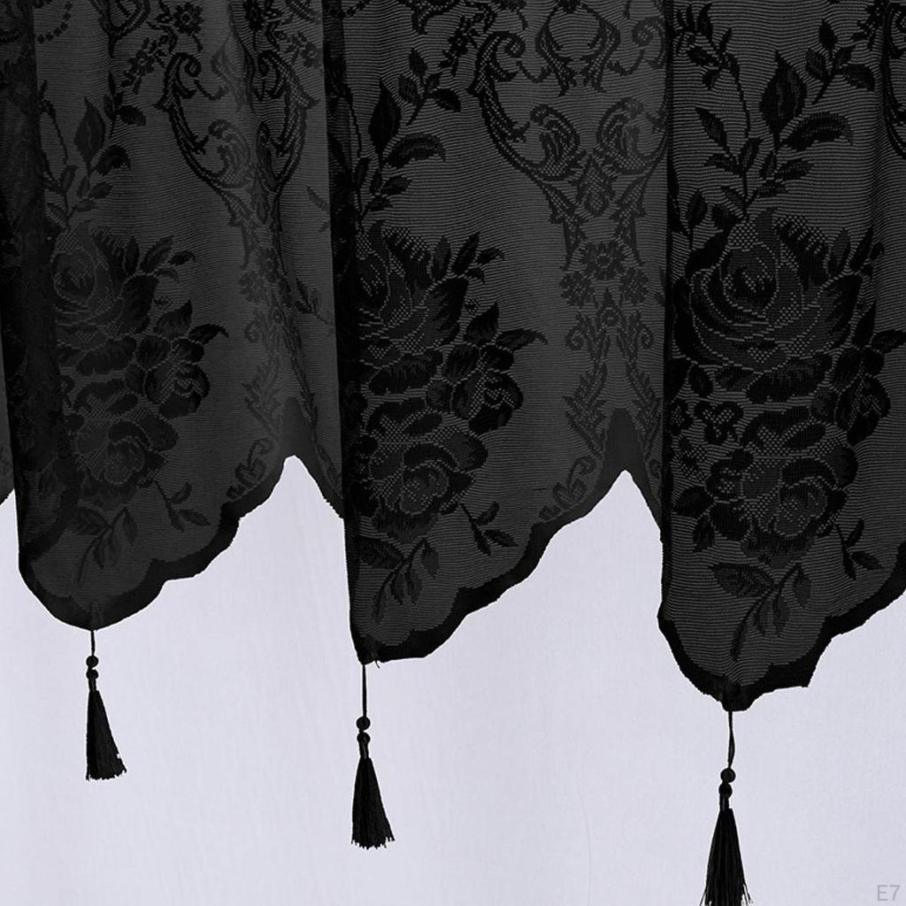 Утепленный оконный ламбрекен с карманом для штанги для спальни и кухни