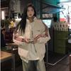 Womens Short Color Block Plaid Puffer Jacket Winter Zip Up Stand Collar Coat