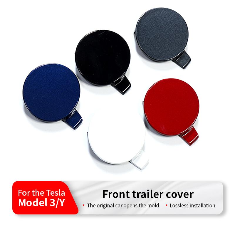 Для Tesla Model Y Передняя крышка буксировочного крюка бампера Аксессуары для стайлинга и модификации автомобиля передняя-белая Y 2021-2023