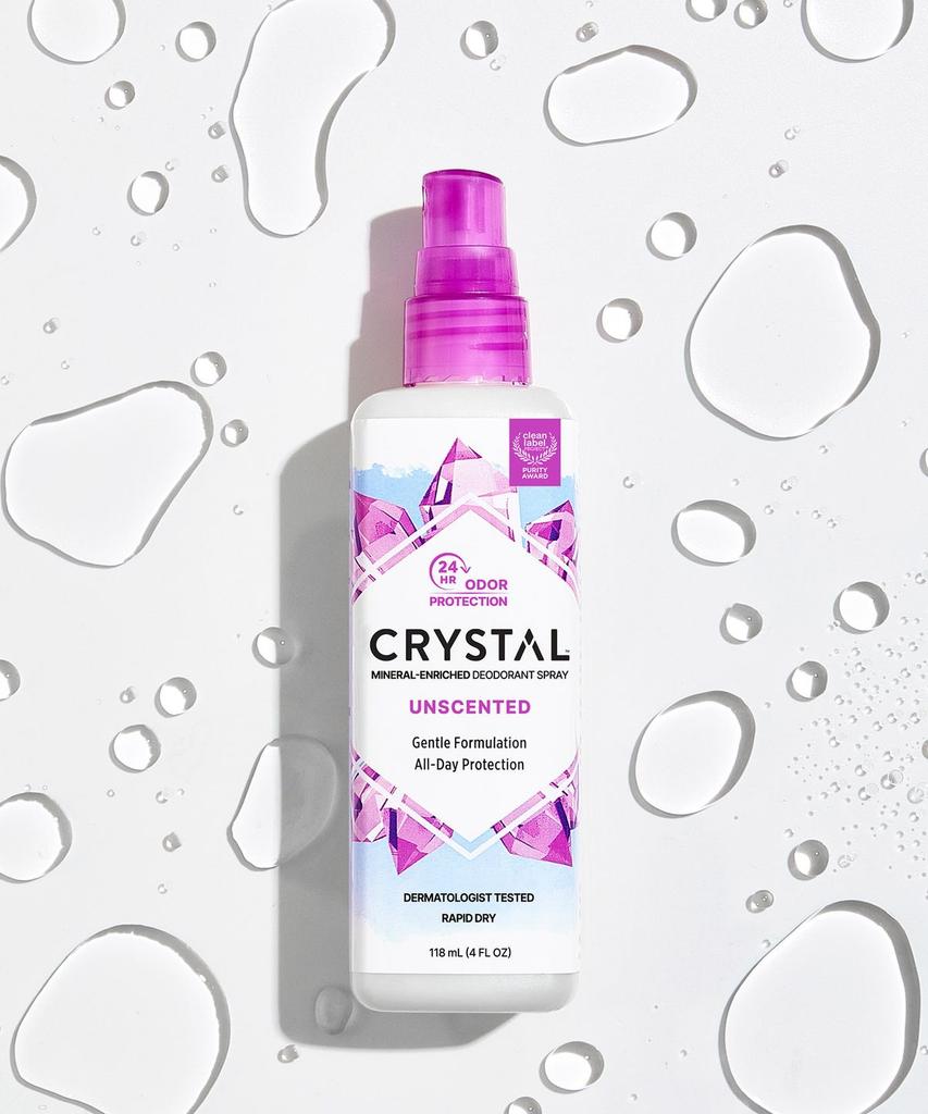 Crystal Deodorant Unscented Spray & Chamomile Roll-on 2-Piece Set