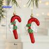 2 шт. Рождественский кулон изысканный грибной пончик в форме Санта-Клауса подвесное украшение для рождественской елки для праздничного украшения