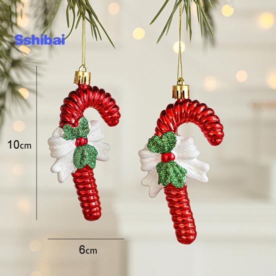 2 шт. Рождественский кулон изысканный грибной пончик в форме Санта-Клауса подвесное украшение для рождественской елки для праздничного украшения