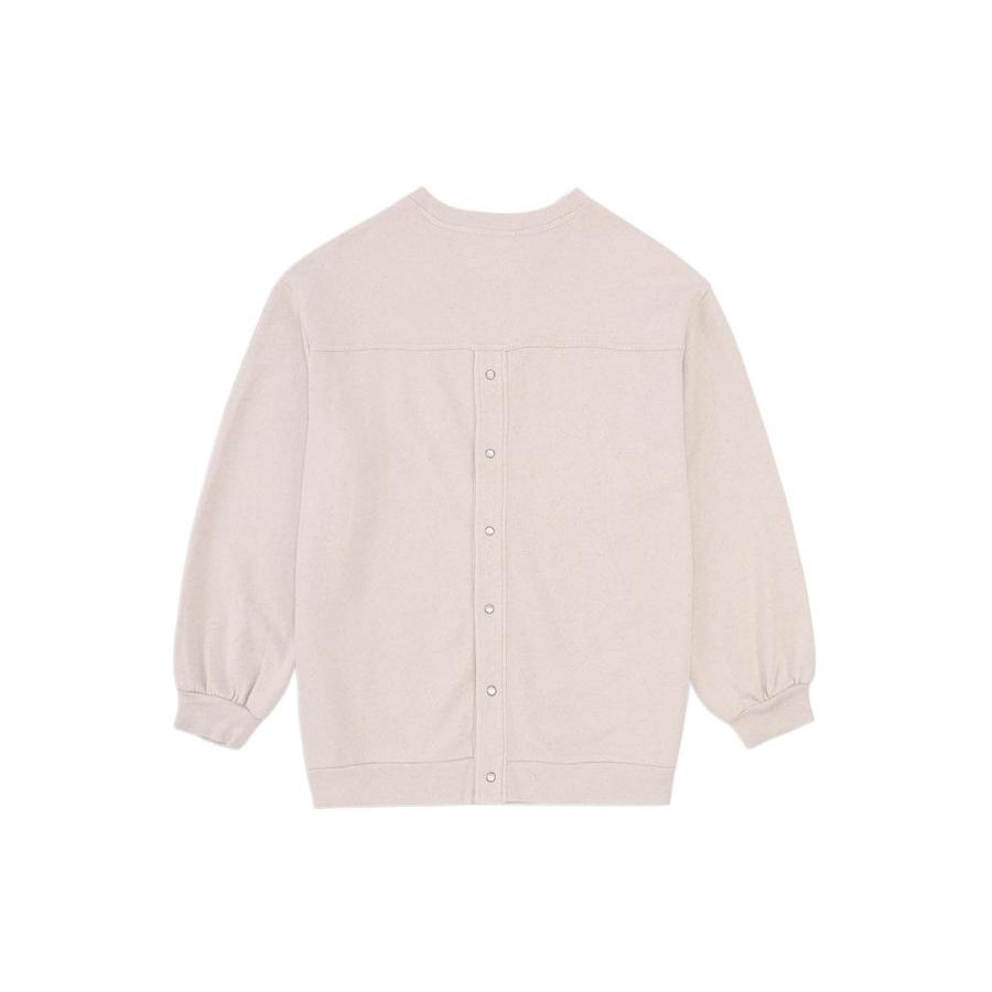 Коллаборация Levis X Ganni Свитшот женский повседневный с круглым вырезом и принтом Молочно-белый A0022-0000