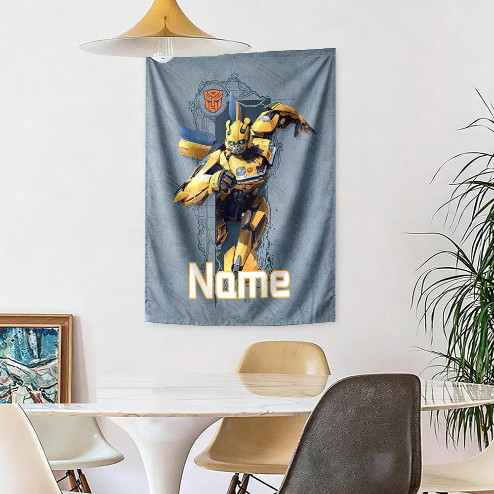 Love Transformers Custom Your Name Wall Decor Tapestry Art For Pet Memorial Birthdaywedding Party Backdrop Family Gift
