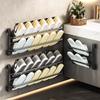 Punch-Free Wall-Mounted Slipper and Shoe Rack for Bathroom and Doorway