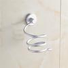 Bathroom Wall Shelf Wall-mounted Hair Dryer Rack Storage Hairdryer Support Holder Spiral Stand