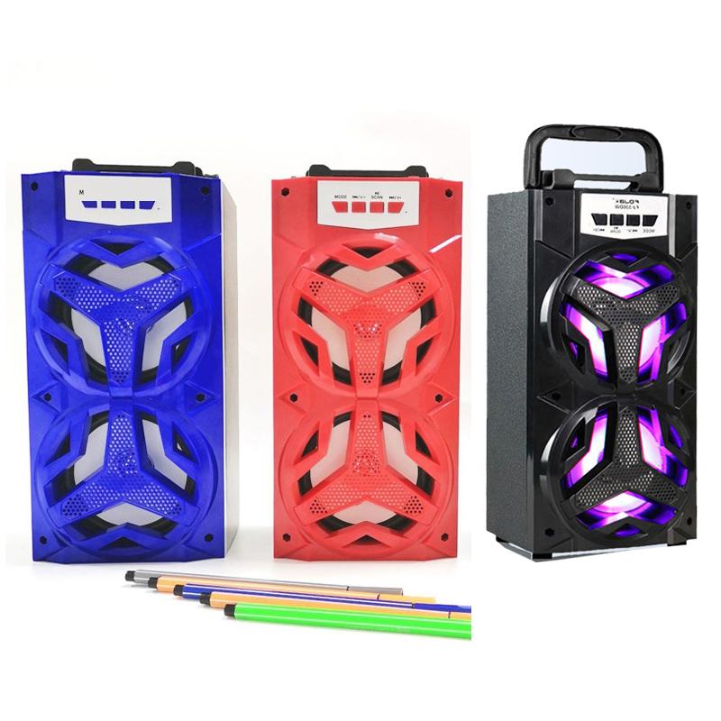 10W Karaoke Outdoor Portable Sound Box Speaker Wireless Large Home Theater Bluetooth Party Speakers With Wired Microphone