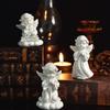 Resin Crafts European Style High Quality Sculpture Flower Fairy Angel Figurine Desktop Ornaments