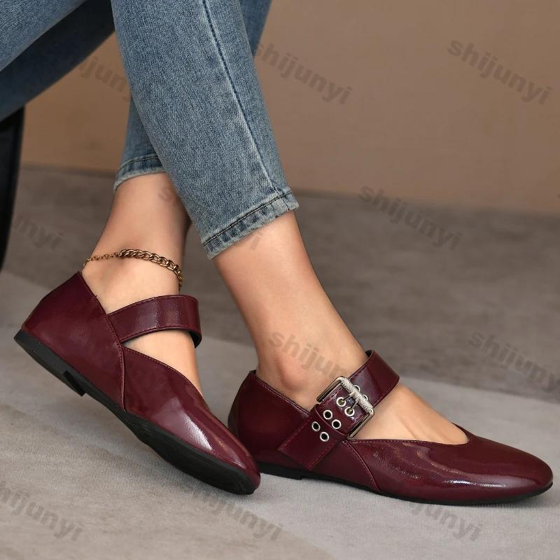 Мода Мода Леопардовый Принт Лоферы для Женщин Весенняя Мода Повседневные Слипоны Плоская Обувь Женские Пряжка Толстая Подошва Нескользящая Обувь для Ходьбы