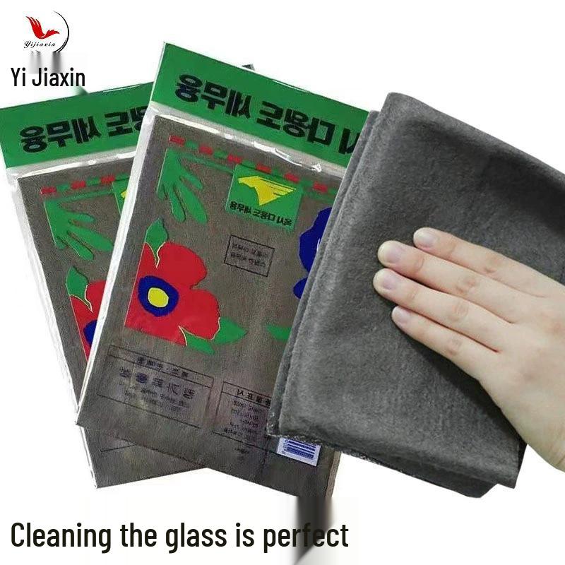 Волшебная безворсовая салфетка для чистки стекла без разводов - Толстая, впитывающая и не линяющая для зеркал