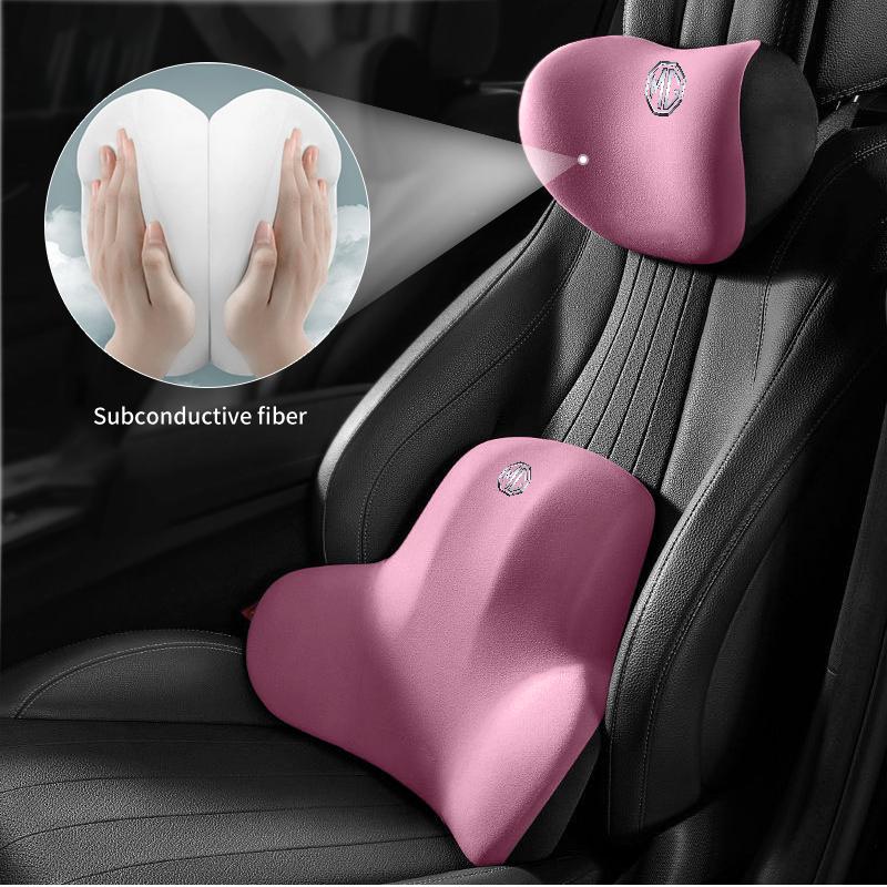 Car Seat Memory Foam Neck Pillow Lumbar Protection Pad For MG Morris Garages 6 3 5 7 TF ZR ZS HS GS GT Hector RX5 RX8 Gundam tcl6