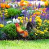 Stereoscopic Rooster Cards Acrylic Kid Toy Cute Inserting Cards  Yard Art