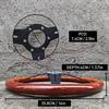 14Inch 358mm Classic Wooden Steering Wheel Universal Racing Sport Steering Wheel 74mm PCD