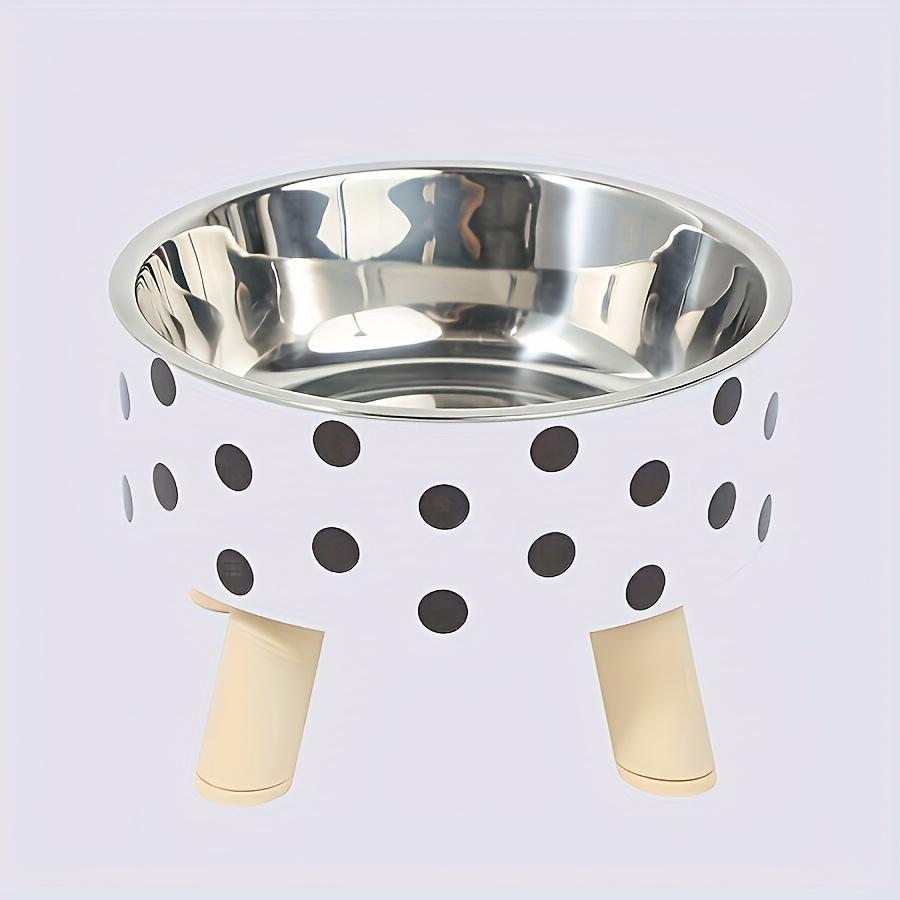 Stainless Steel Raised Pet Bowl,Cat Water and Food Dish, Spill-Proof Detachable Feeding Bowl for Small Pets Suitable for Puppies