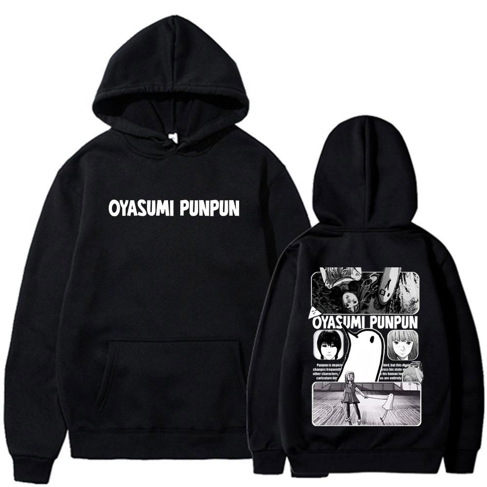 Oyasumi Goodnight Punpun Aiko Tanaka Japan Manga Hoodies Men's Women Clothing Fashion Casual Long Sleeves Oversized Sweatshirts