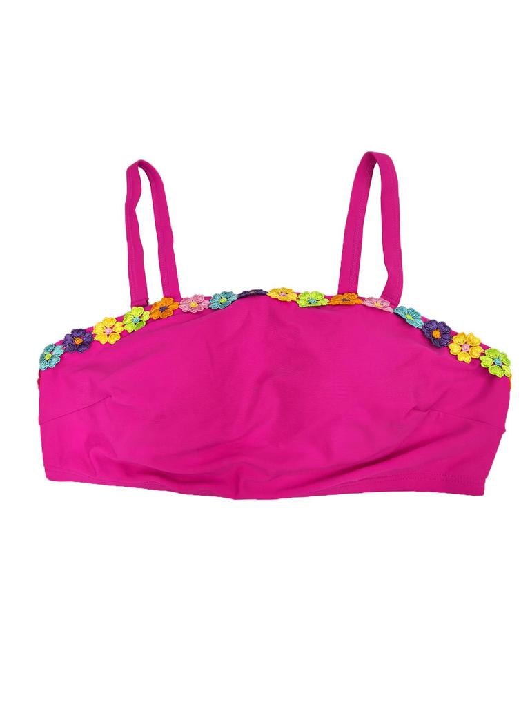 Европейский и американский бикини большого размера с высокой талией и цветочным принтом, со съемными бретелями, 2026