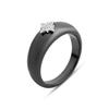 Серебряное кольцо с керамикой, вес изделия 4,25 гр (2154389)