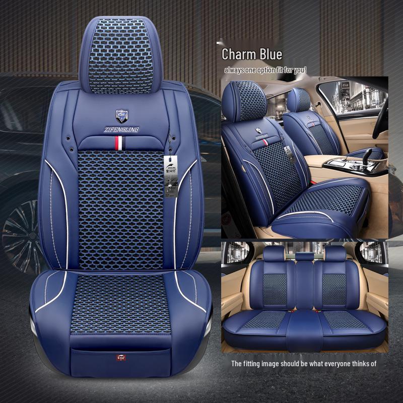 Четырехсезонная подушка на сиденье автомобиля из ледяного шелка для Emgrand Boyue Vision X3 X6 - мультяшный дизайн