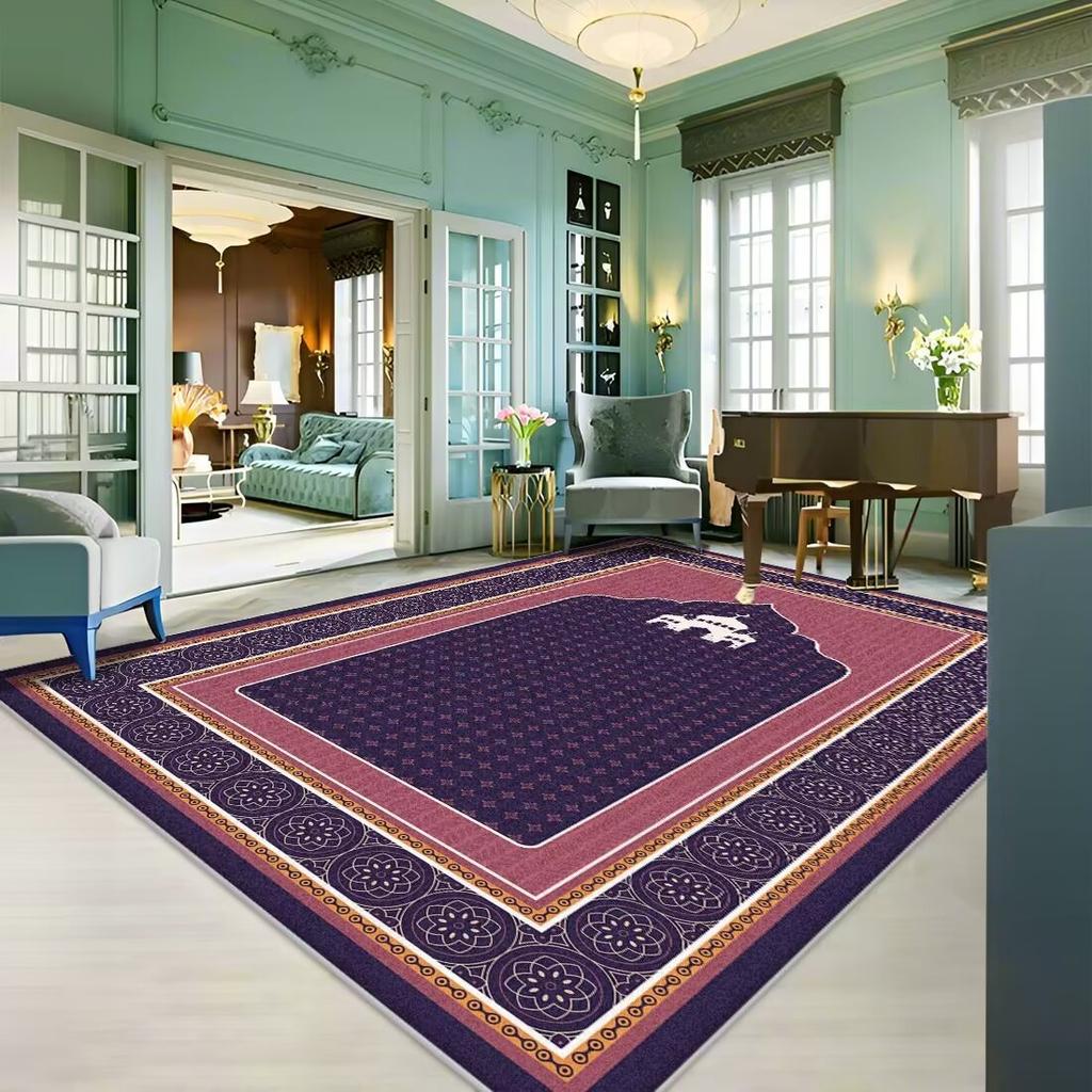 Ковер для гостиной, устойчивый к пятнам, простой в уходе, коврик для журнального столика, охлаждающий нескользящий коврик, ковер