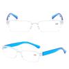 Ultralight Rimless Transparent Reading Glasses Fashion Retro Vintage Men Women Presbyopic Glasses Diopter +100 +150 +200 To +400