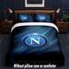 Napoli FC Design Bed Bedding Set 1 Duvet Cover + 2 Pillowcases Soft Breathable Household Bed Linens