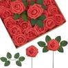 Foam Rose Flower Wedding Centerpiece Accessories With Stem For Home And Outdoor Decor