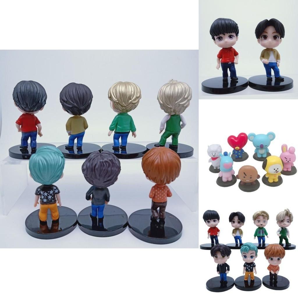 Изысканный набор из 7 фигурок звезд K-pop группы Bangtan Boys для уникального декора