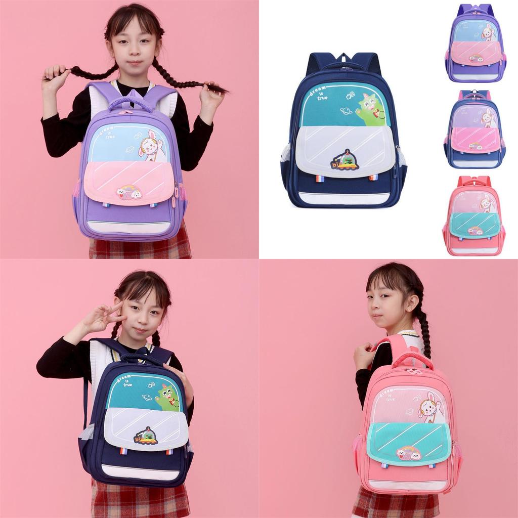 Cute Cartoon Elementary School Backpack For Kids Oxford Fabric Lightweight Design