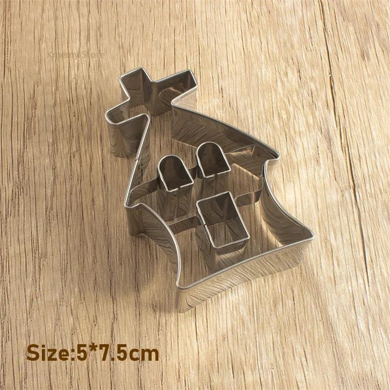 Halloween Cookie Mold Sugar Flipping Cookie Mold Stainless Steel Skull Pumpkin Cookie Cutting Cake Mold Baking Utensils