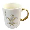 Les Trésors De Lily [P4174] — Фарфоровая кружка «Монте-Карло», золотая слоновая кость (Джокер) — 11,5x9. 5 см