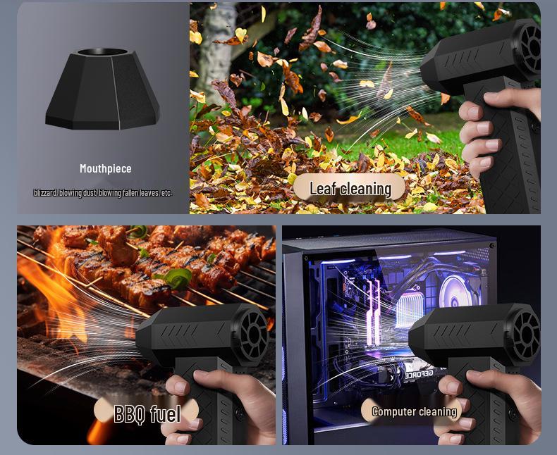 Ручной беспроводной мини-турбовентилятор и вакуумный пылесос для кемпинга в одном