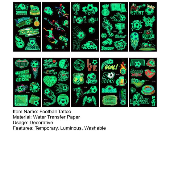 Стильные футбольные татуировки наклейки DIY украшения высокой вязкости