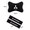 pdsh9 For Mitsubishi ASX Chaveiro Lancer Outlander Pajero EX Car Neck Pillow Headrest Belt Shoulder Pads Auto Accessories