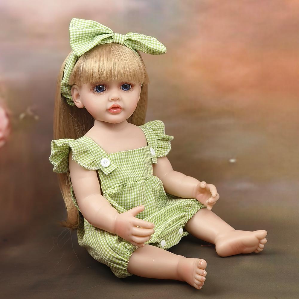 48 см Reborn Baby Dolls Девушка Реалистичная Реалистичная Полная Клей Моделирование Кукла Подарок На День Рождения Девушка Игрушка Кукла