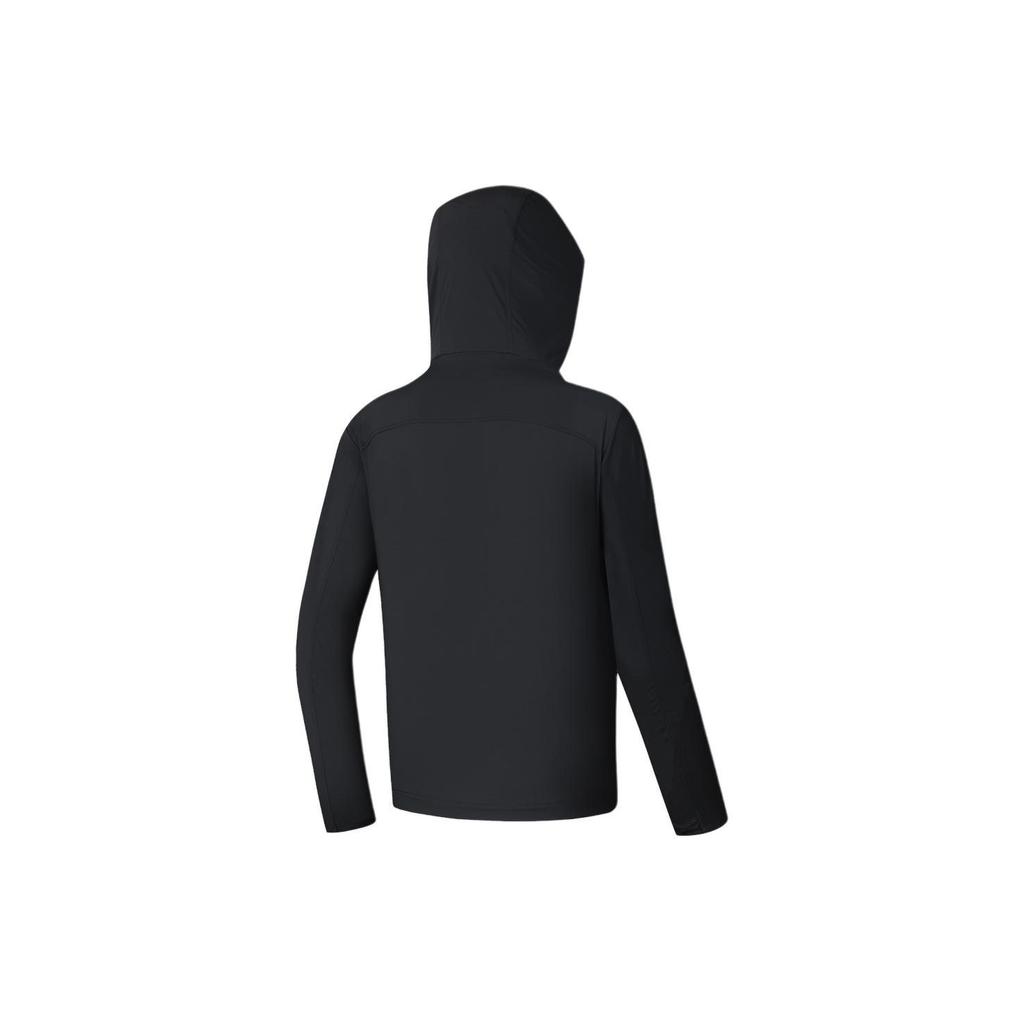 Fila Однотонная спортивная куртка-ветровка с капюшоном для мужчин, глубокий черный цвет A11M347707F-BK