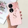 For Honor X7b Case Honor Play 50 Plus Stylish Initials Letter Cover Silicone TPU Phone Cases For Huawei Honor Play 8T Soft Funda