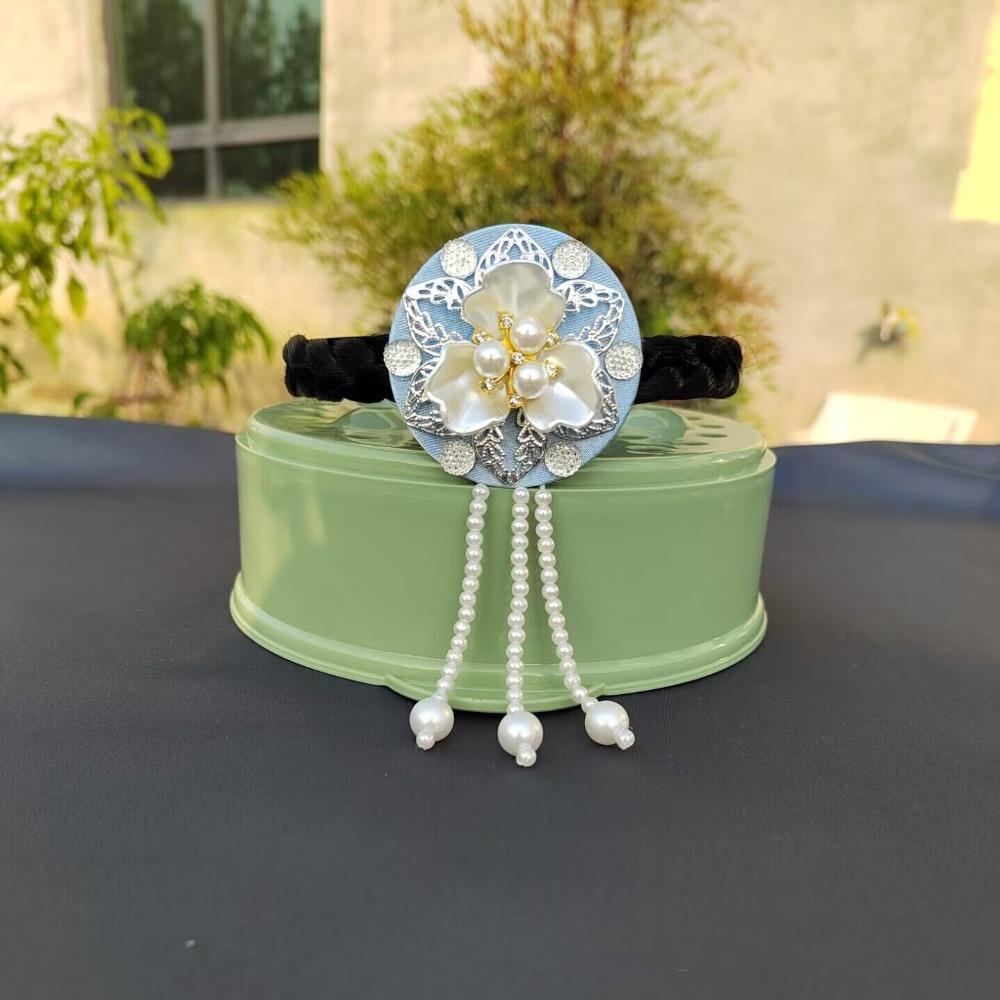Tassel Hanbok Hairband Pearl Stage Dance Hair Hoop Sweet Korean Headband  Wedding