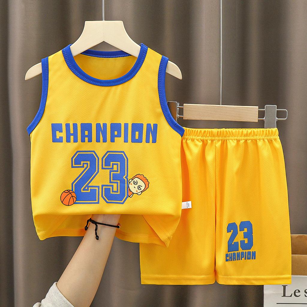 Kids' Basketball Suit Summer Quick-drying Suit for Girls Boys' Training Suit