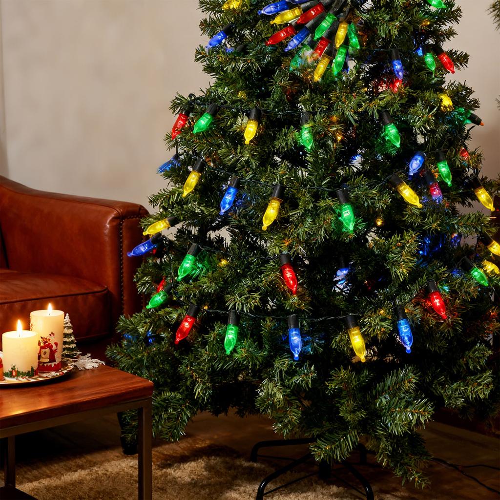 Внутренние Наружные 100 шт. Ламповые Рождественские Гирлянды, Разноцветные