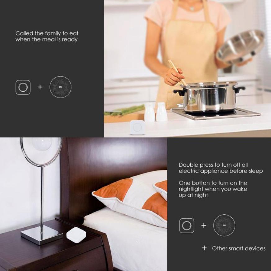 Mijia Aqara Smart Wireless Switch Key Интеллектуальное приложение Дистанционное управление Беспроводное соединение Wi-Fi ZigBee для Xiaomi Mih… Больше