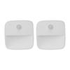 2Pcs Plug In Night Light Mini Warm White LED Motion Sensor Night Light for Bedroom Kitchen