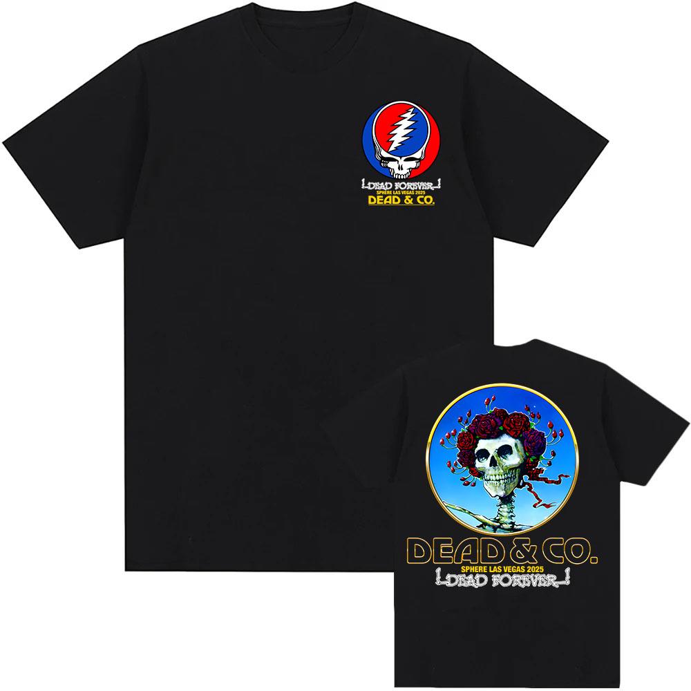 Bertha Dead Forever Sphere 2025 Tee Las Vegas DEAD COMPANY Tshirt Cotton Oneck UnisexWomen Tshirts Rock Band Graphic T Shirt