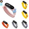 Disney Pokemon Pikachu Kids Led Watch Touch Screen Silicone Strap Waterproof School Gift