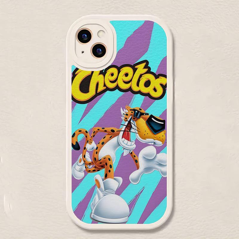 Hot Cheetos Print Phone Case Leather For iPhone 18 12 Pro 14 Max 13 Mini 11 14 X XR XS 7 8 Plus Soft Silicone Shockproof Cover
