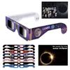 1pcs Paper Solar Glasses Random Color Total Observation Solar Glasses 3D Outdoor -uv Viewing Glasses