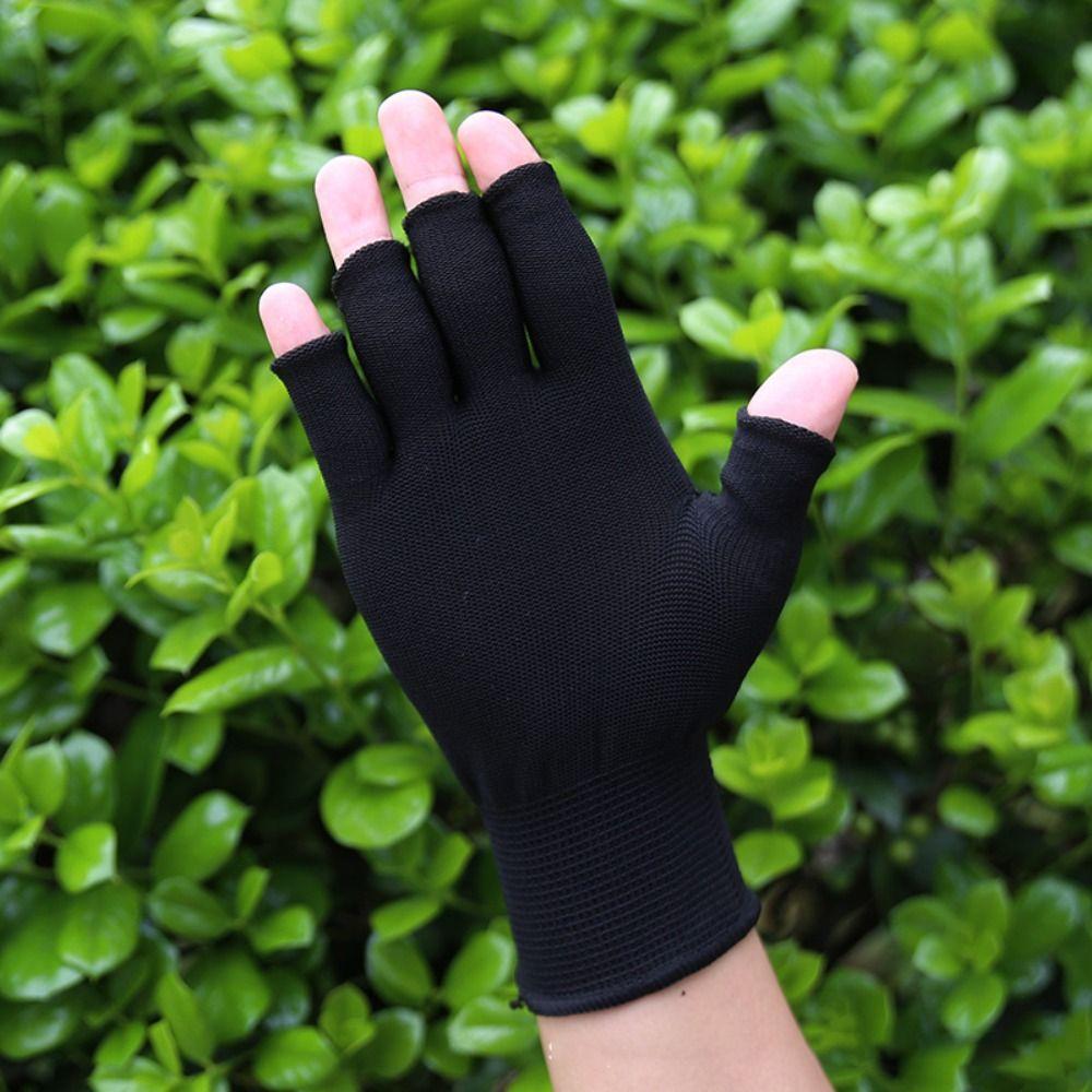 Рукавицы для вождения Эластичные перчатки для спорта/велосипеда/рыбалки Рабочие перчатки Защитные перчатки с полупальцами Весна Лето
